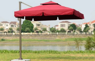 giá ô dù che nắng ngoài trời — ảnh minh họa trên website